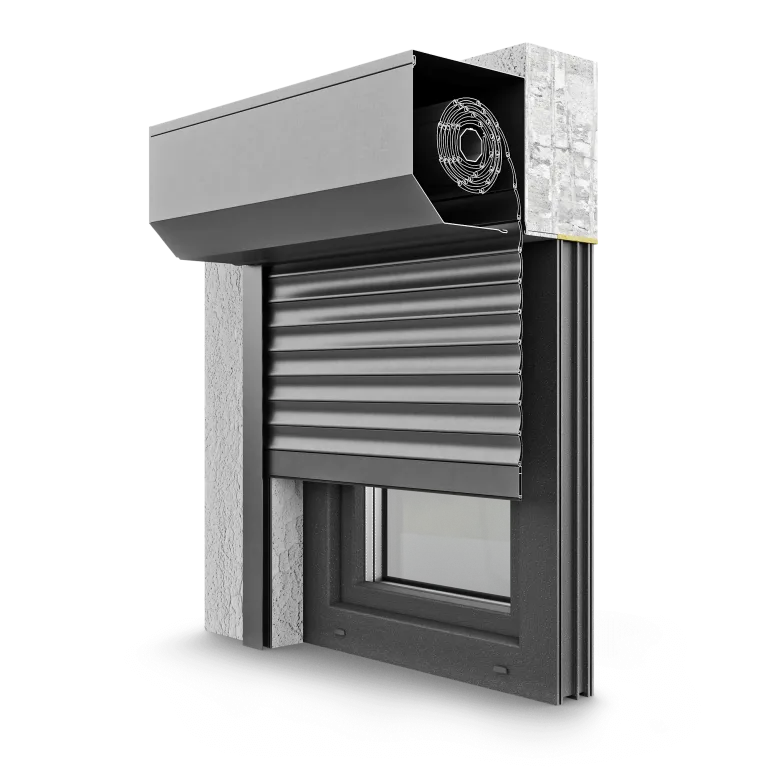 Tapparella in alluminio con cassonetto