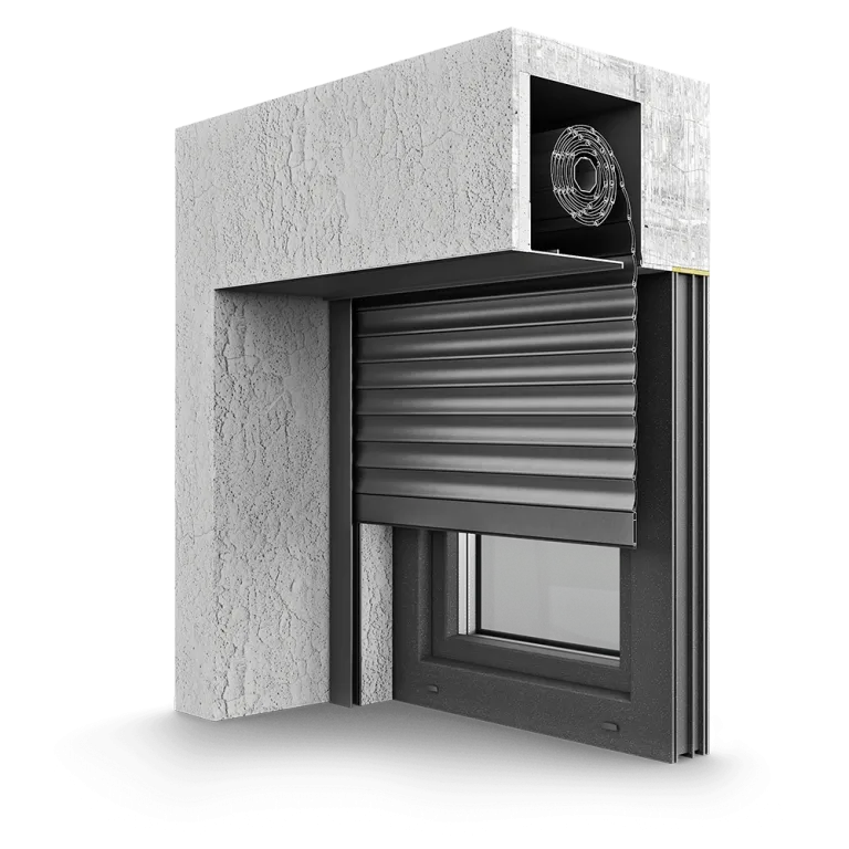 Tapparella in alluminio con cassonetto isolato