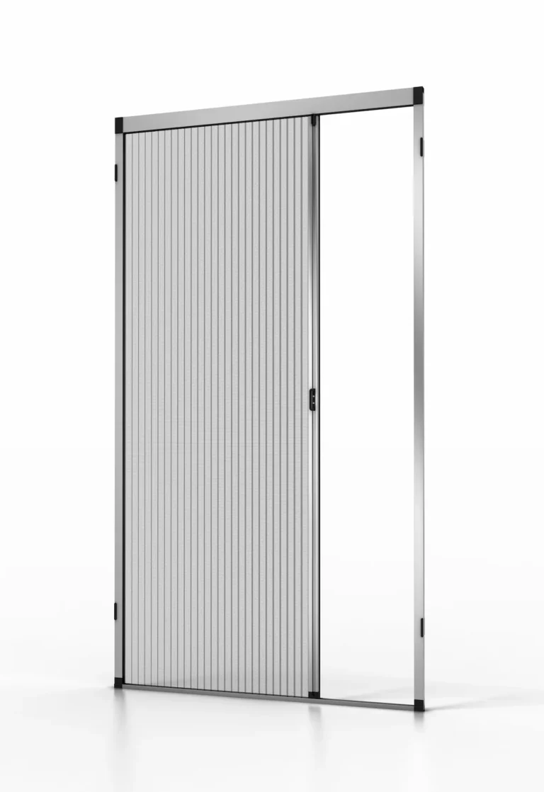 Zanzariera plissettata per porta finestra.